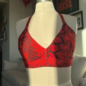 Ivy Park Adidas’s Collab Pink & Red Snake Print Bra
